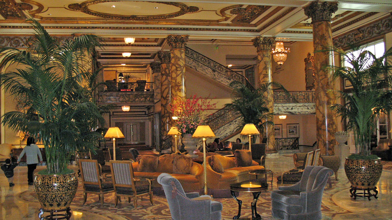 Lobby of Fairmont Hotel, San Francisco