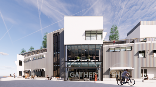 Exterior Perspective Looking East